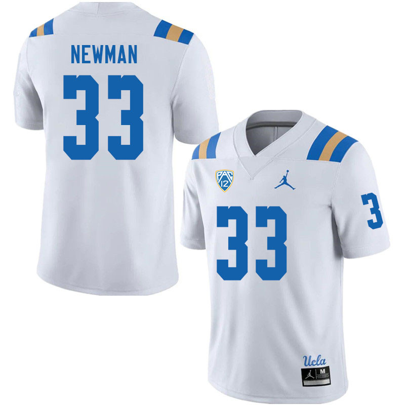 Jordan Brand Men-Youth #33 Jake Newman UCLA Bruins College Football Jerseys Sale-White